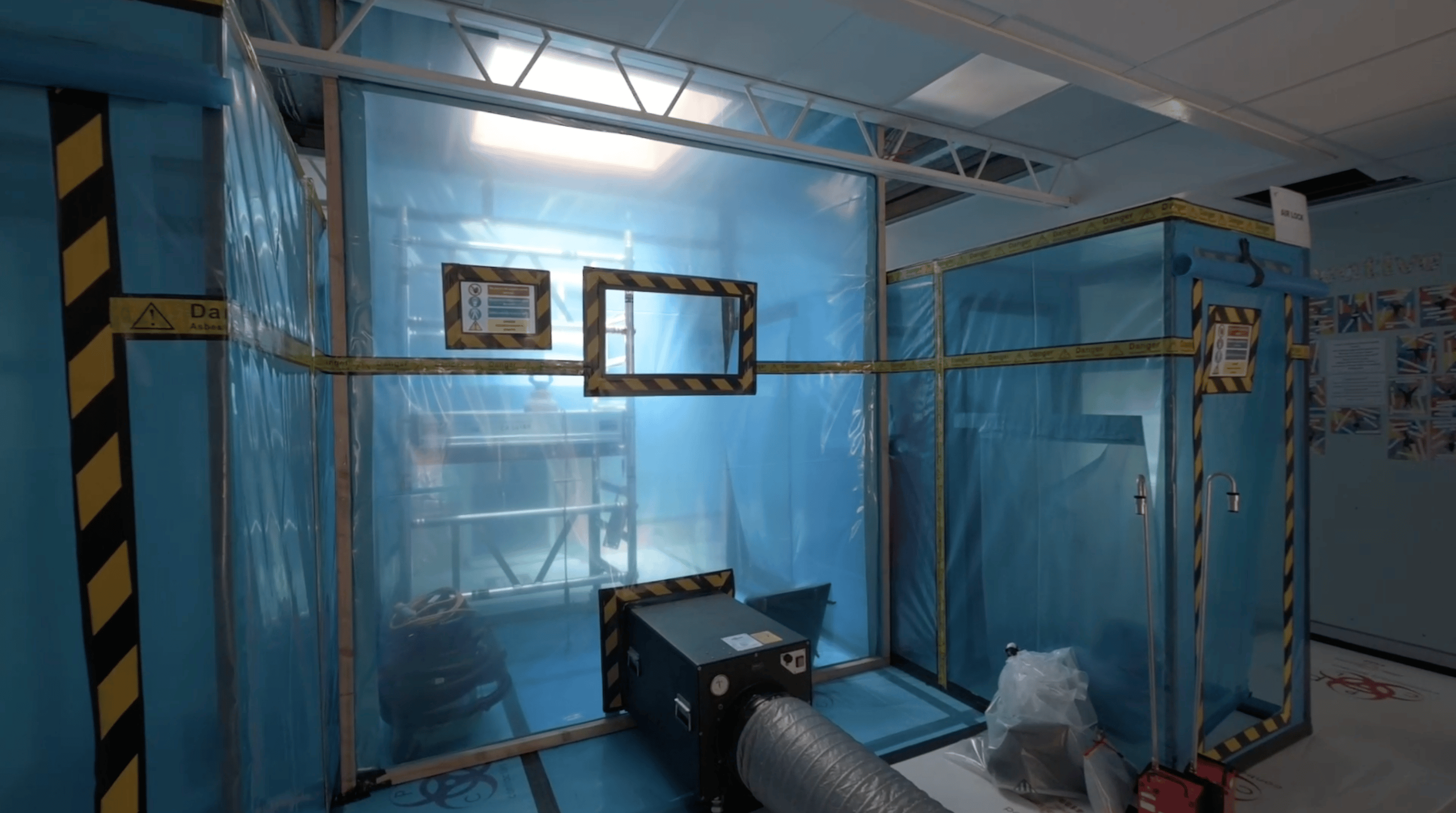 Engineered ventilation and air control for containment